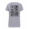 Dámské tričko premium back grey