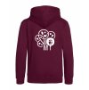 Dětská mikina na zip Premium Burgundy (Vínová)