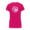 Dámské tričko premium back fuchsia