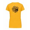 Dámské tričko premium back yellow