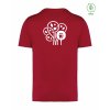 Dospělé EKO tričko Premium Hibiscus red (Tmavě červená)