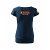 Dámské tričko s dolním lemem Midnight blue (Půlnoční modrá)