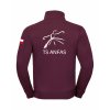 Pánská mikina na zip Elegant Burgundy (Vínová)