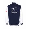 College mikina back navy