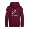 Dětská mikina na zip Premium Burgundy (Vínová)