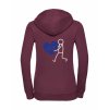 Dámská mikina luxury back burgundy