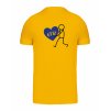Pánské tričko premium back yellow