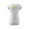 Dámské tričko s dolním lemem White (Bílá)