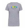 Dámské tričko premium back grey