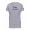 Dámské tričko premium back grey