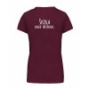 Dámské tričko premium back burgundy