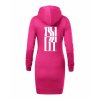 Dámské mikinové šaty Hot Pink (Sytá růžová)