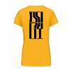Dámské tričko premium back yellow