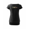 Dámské tričko s dolním lemem Black (Černá)
