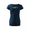 Dámské tričko s dolním lemem Midnight blue (Půlnoční modrá)