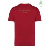 Dospělé EKO tričko Premium Hibiscus red (Tmavě červená)