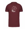 Pánské tričko premium back burgundy