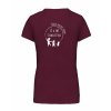 Dámské tričko premium back burgundy