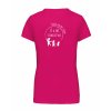 Dámské tričko premium back fuchsia