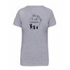 Dámské tričko premium back grey
