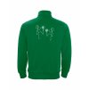 Pánská Dětská tepláková mikina na zip Joma Gala Kelly green (Klasická zelená)