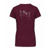 Dámské tričko premium back burgundy