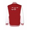 College mikina back red