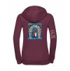 Dámská mikina luxury back burgundy