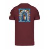 Pánské tričko premium back burgundy