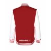 College mikina back red