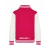 College mikina back hot pink