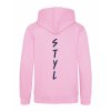 Dětská mikina na zip Premium Baby Pink (Světlá růžová)