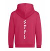 Dětská mikina na zip Premium Hot Pink (Sytá růžová)