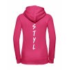 Dámská mikina luxury back fuchsia