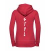Dámská mikina luxury back red
