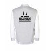 College mikina back heather grey