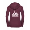 Dámská mikina luxury back burgundy