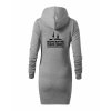 Dámské mikinové šaty Heather grey (Melírově šedá)
