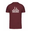 Pánské tričko premium back burgundy