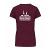 Dámské tričko premium back burgundy