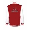 College mikina back red