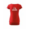 Dámské tričko s dolním lemem Red (červená)