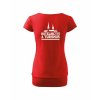 Dámské tričko s dolním lemem Red (červená)