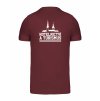 Pánské tričko premium back burgundy