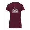 Dámské tričko premium back burgundy