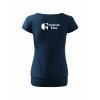 Dámské tričko s dolním lemem Midnight blue (Půlnoční modrá)