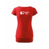 Dámské tričko s dolním lemem Red (červená)