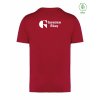 Dospělé EKO tričko Premium Hibiscus red (Tmavě červená)