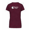 Dámské tričko premium back burgundy
