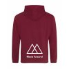 Dospělá mikina Premium back burgundy